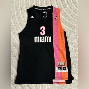 Adidas NBA Hardwood Classics Miami Heat Dwyane Wade #3 ABA Jersey - M